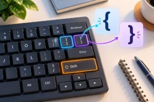 How to Type Curly Brackets on a Keyboard